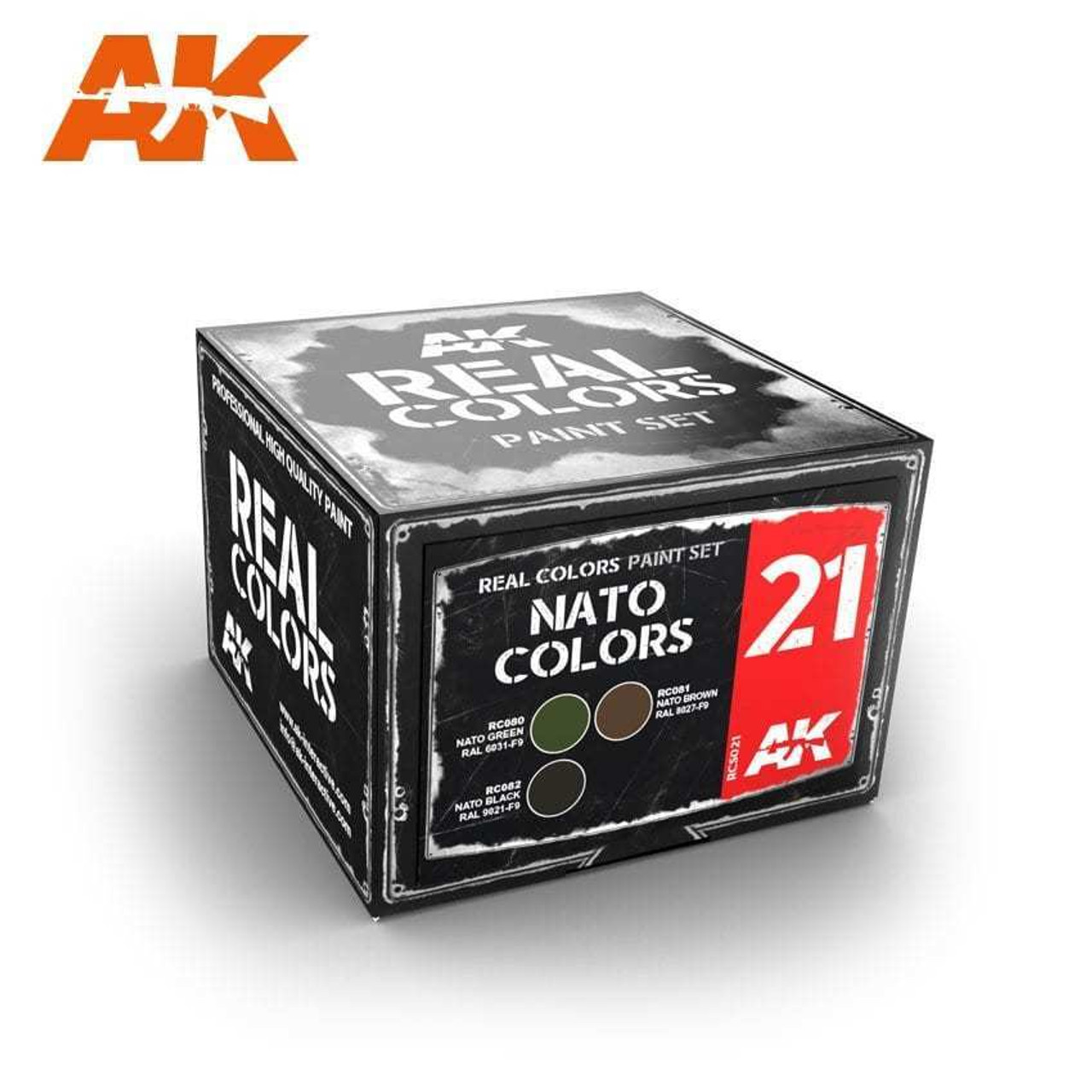 RCS21 Real Colors  NATO Colors Acrylic Lacquer Paint Set (3) 10ml Bottles RCS21 Real Colors  NATO Colors Acrylic Lacquer Paint Set (3) 10ml Bottles