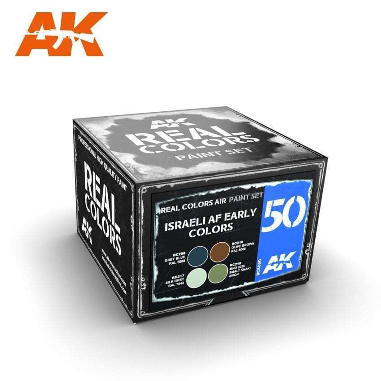 RCS50 Real Colors  Israeli AF Early Acrylic Lacquer Paint Set (4) 10ml Bottles RCS50 Real Colors  Israeli AF Early Acrylic Lacquer Paint Set (4) 10ml Bottles