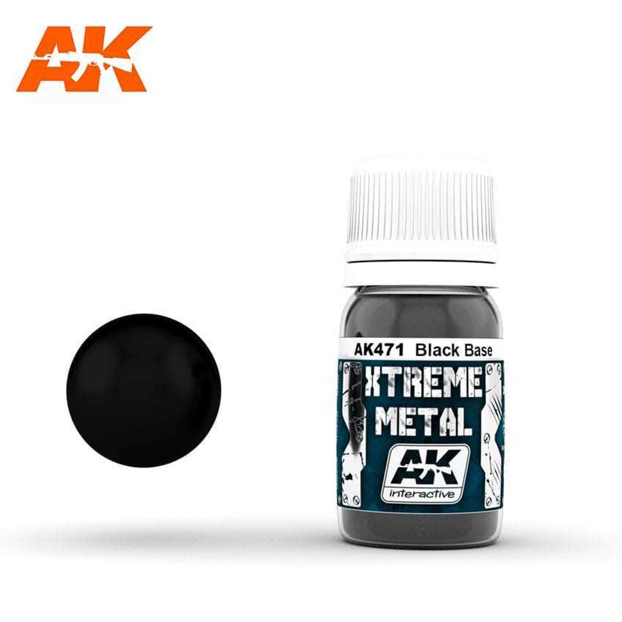 AKI471 AK Interactive Xtreme Metal Black Base at MRS Hobby Shop, Sandy Utah, 84070