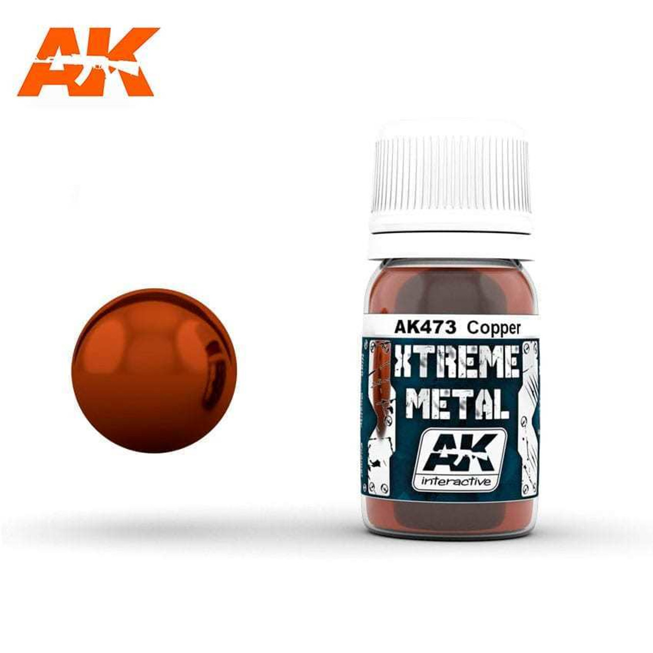AKI473 Xtreme Metal Copper Metallic Paint 30ml Bottle at MRS Hobby Shop, Sandy Utah, 84070 AKI473 Xtreme Metal Copper Metallic Paint 30ml Bottle at MRS Hobby Shop, Sandy Utah, 84070