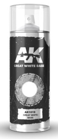 AKI1019 Great White Lacquer Base 150ml Spray