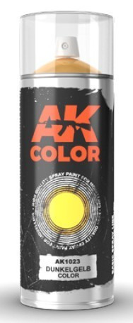 AKI1023  Dark Yellow (Dunkelgelb) Lacquer Paint 150ml Spray