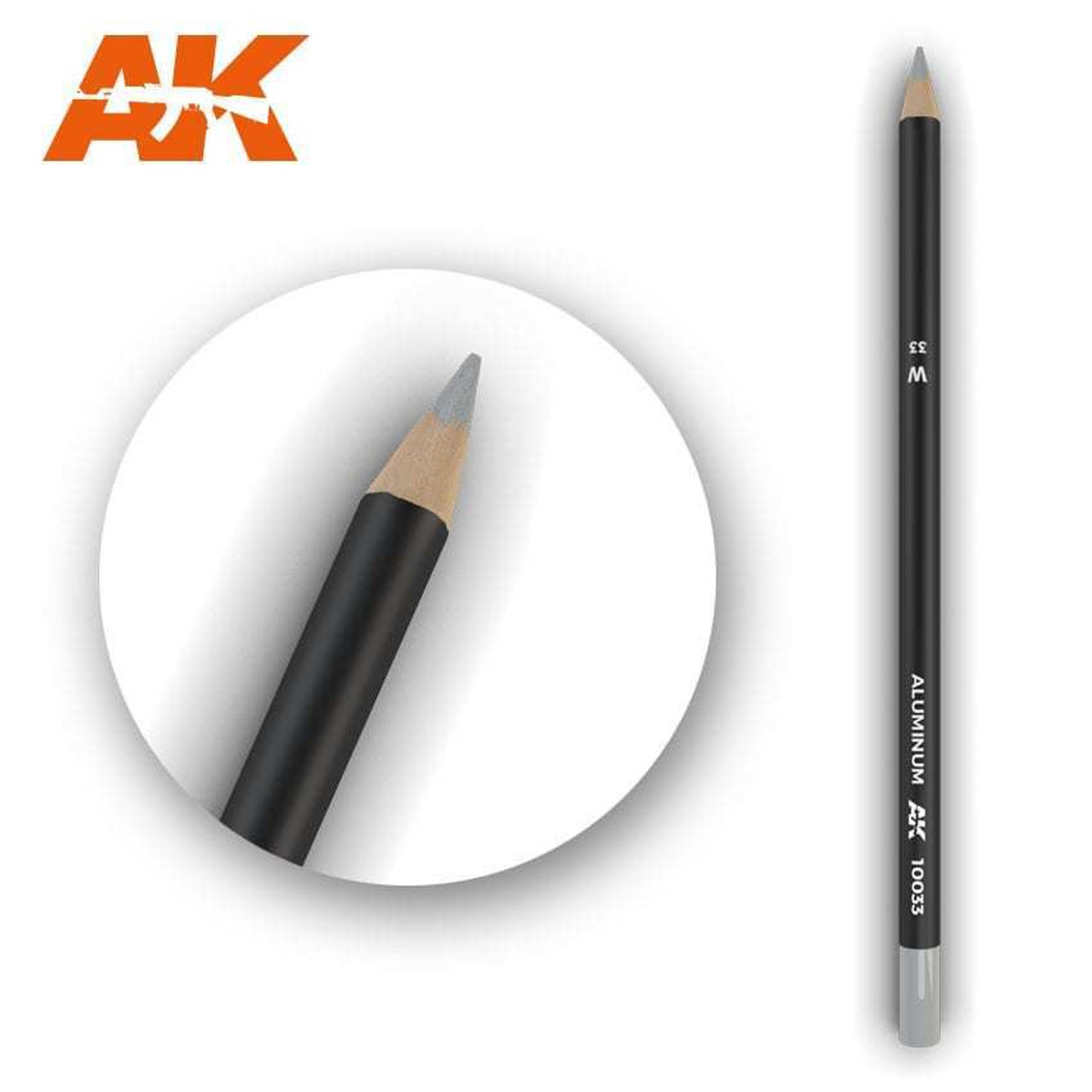 AKI10033 AK Interactive Weathering Pencil - Aluminum at MRS Hobby Shop, Sandy Utah, 84070