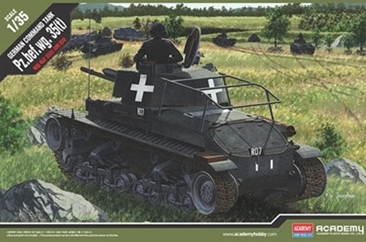 Academy 13313  GERMAN COMMAND TANK  PZ.KPFW.35(t) 1/35