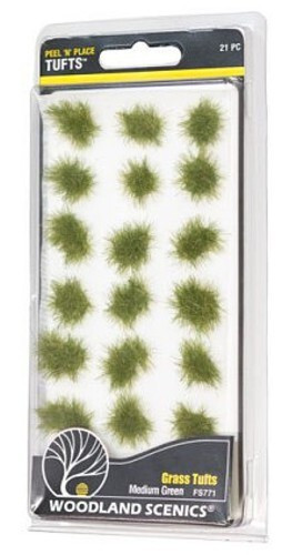 WOOFS771 Medium Green Grass Tufts