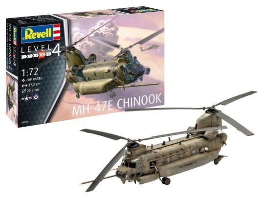 RVL3876  MH47E Chinook Attack Helicopter 1/72