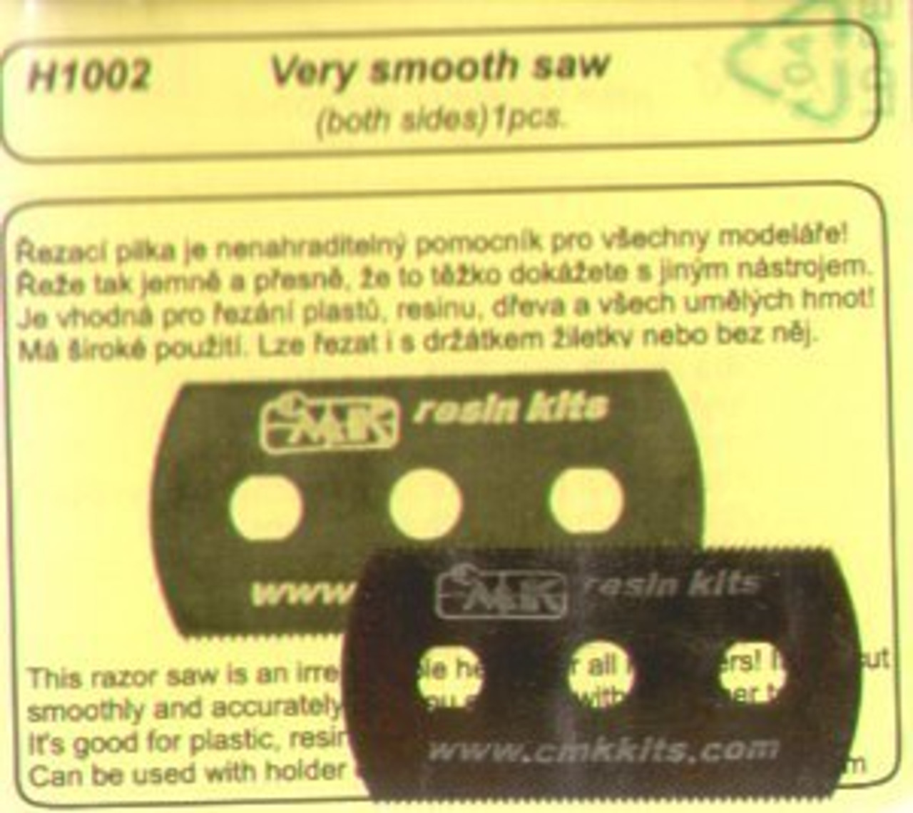 CMKH1002  Small razor saw. 'very smooth' 2 blades/1 piece
