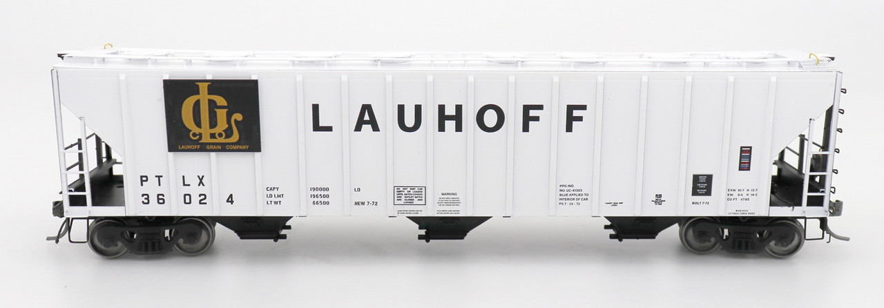 472254 HO 4785 PS2-CD Covered Hopper - Late - Round Hatch - Lauhoff Grain