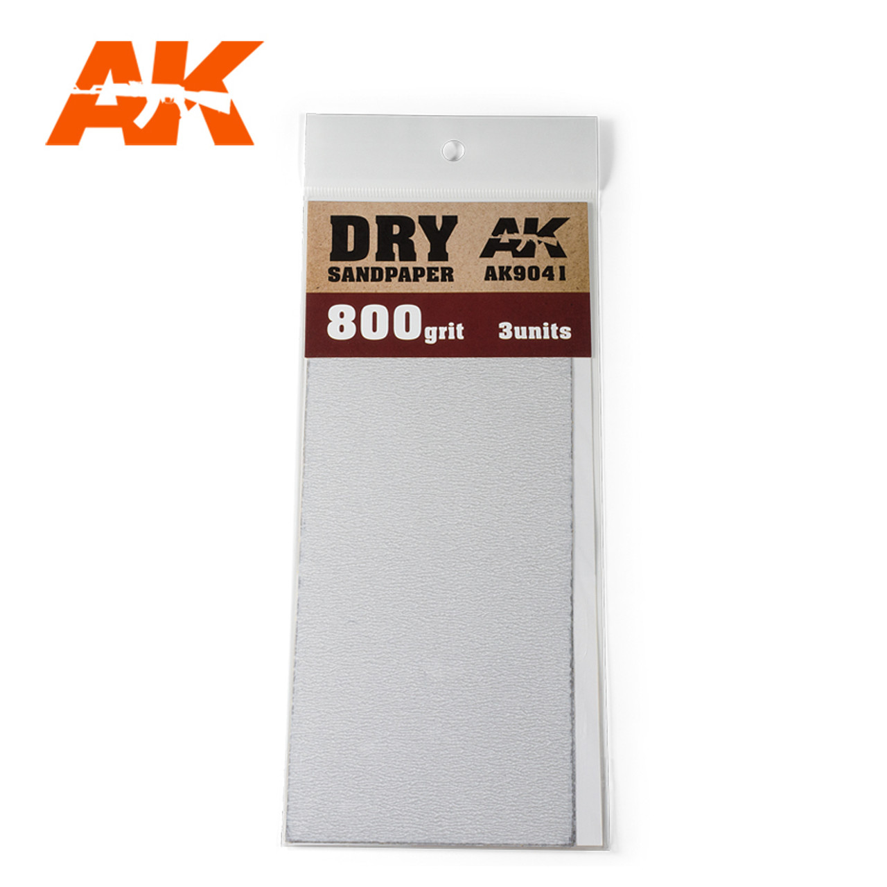 AKI9041 Dry Sandpaper 800 Grit. 3 units