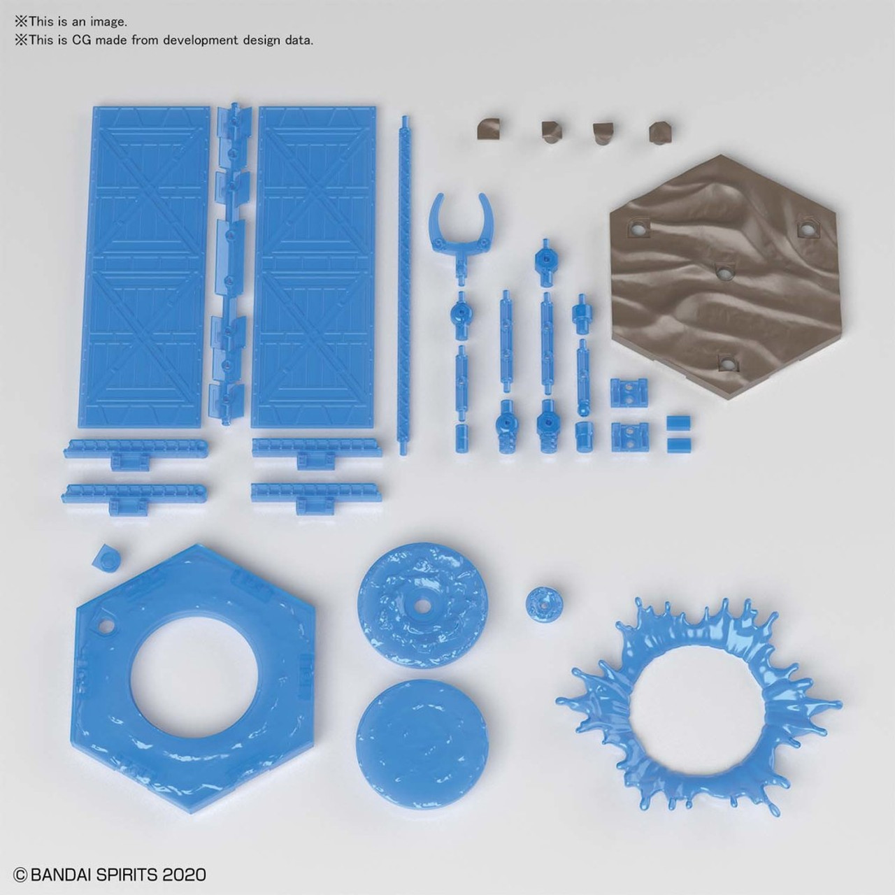 BAN2532167 Bandai Spirits 30 Minute Missions 1/144 #05 Customize Scene Base (Water Field Ver.)