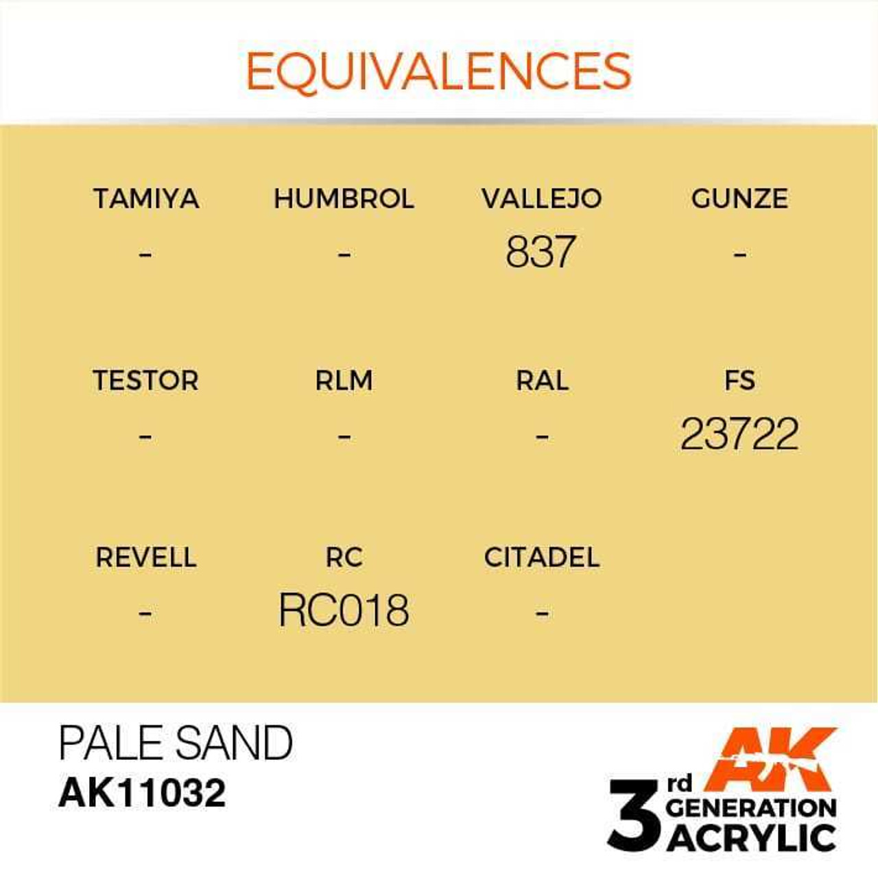 AKI11032 AK Interactive 3G Acrylic Pale Sand 17ml