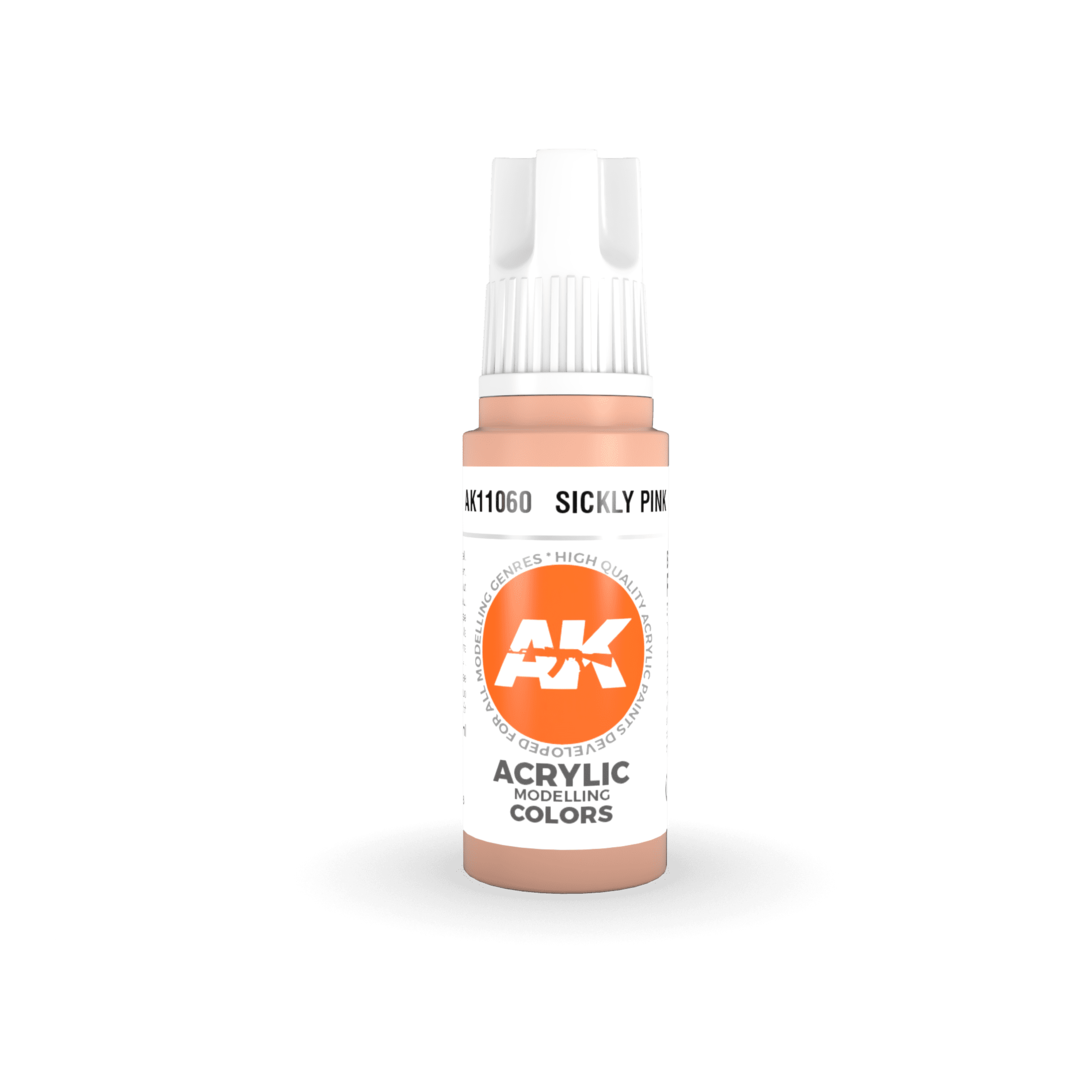 AKI11060 AK Interactive 3rd Gen Acrylic Sickly Pink 17ml