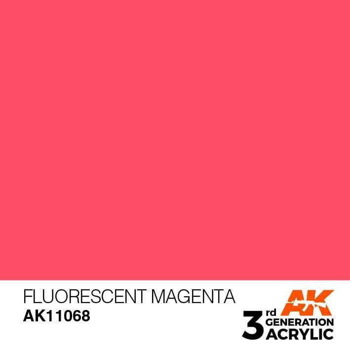 AKI11068 AK Interactive 3rd Gen Acrylic Fluorescent Magenta 17ml