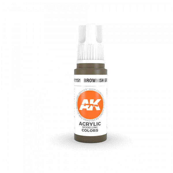 AKI11151 AK Interactive 3rd Gen Acrylic Brownish Green 17ml