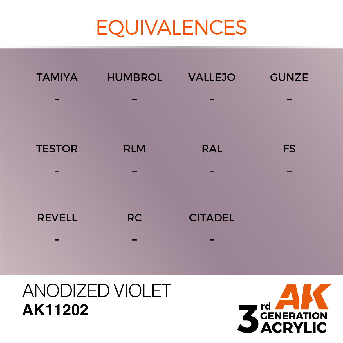 AKI11202 AK Interactive 3rd Gen Acrylic Anodized Violet 17ml