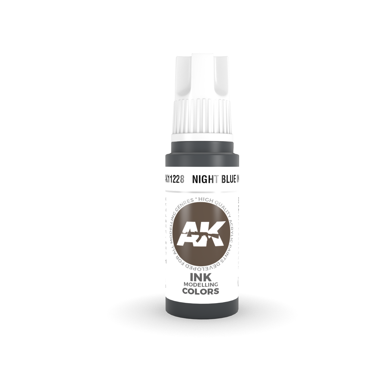 AKI11228 AK Interactive 3rd Gen Acrylic Night Blue INK 17ml 8435568304611