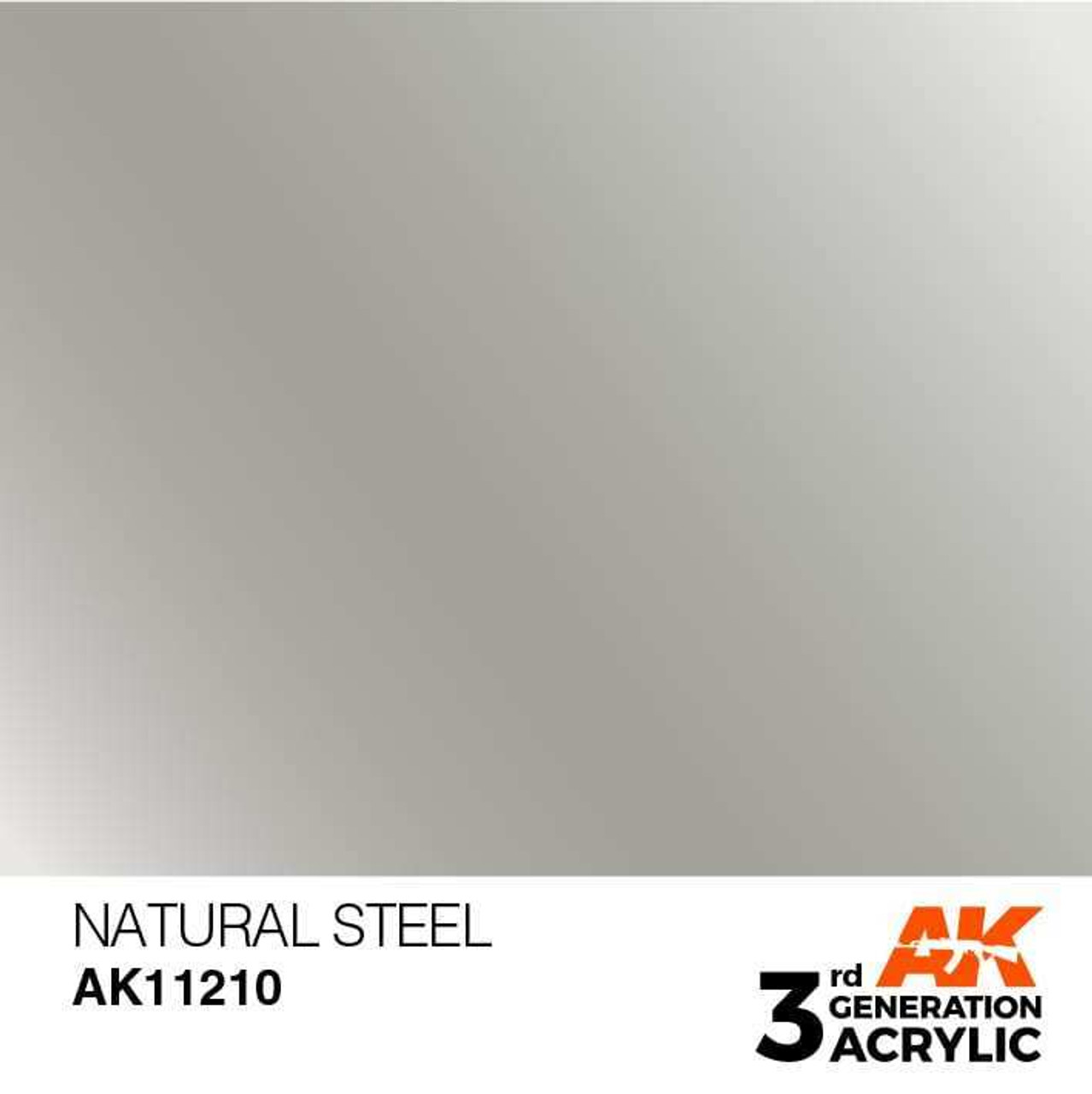 AKI11210 AK Interactive 3rd Gen Acrylic Natural Steel 17ml at MRS Hobby Shop, Sandy Utah, 84070