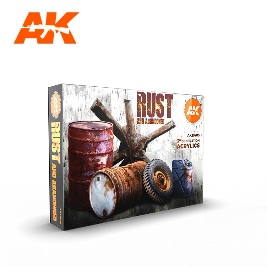 11605 Rust Acrylic Paint Set (6 Colors) 17ml Bottles