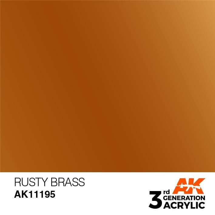 AKI11195 Rusty Brass 3rd Gen Acrylic 17ml
