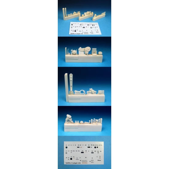 32174 Supermarine Spitfire Mk.I-Mk.V Cockpit Upgrade Set