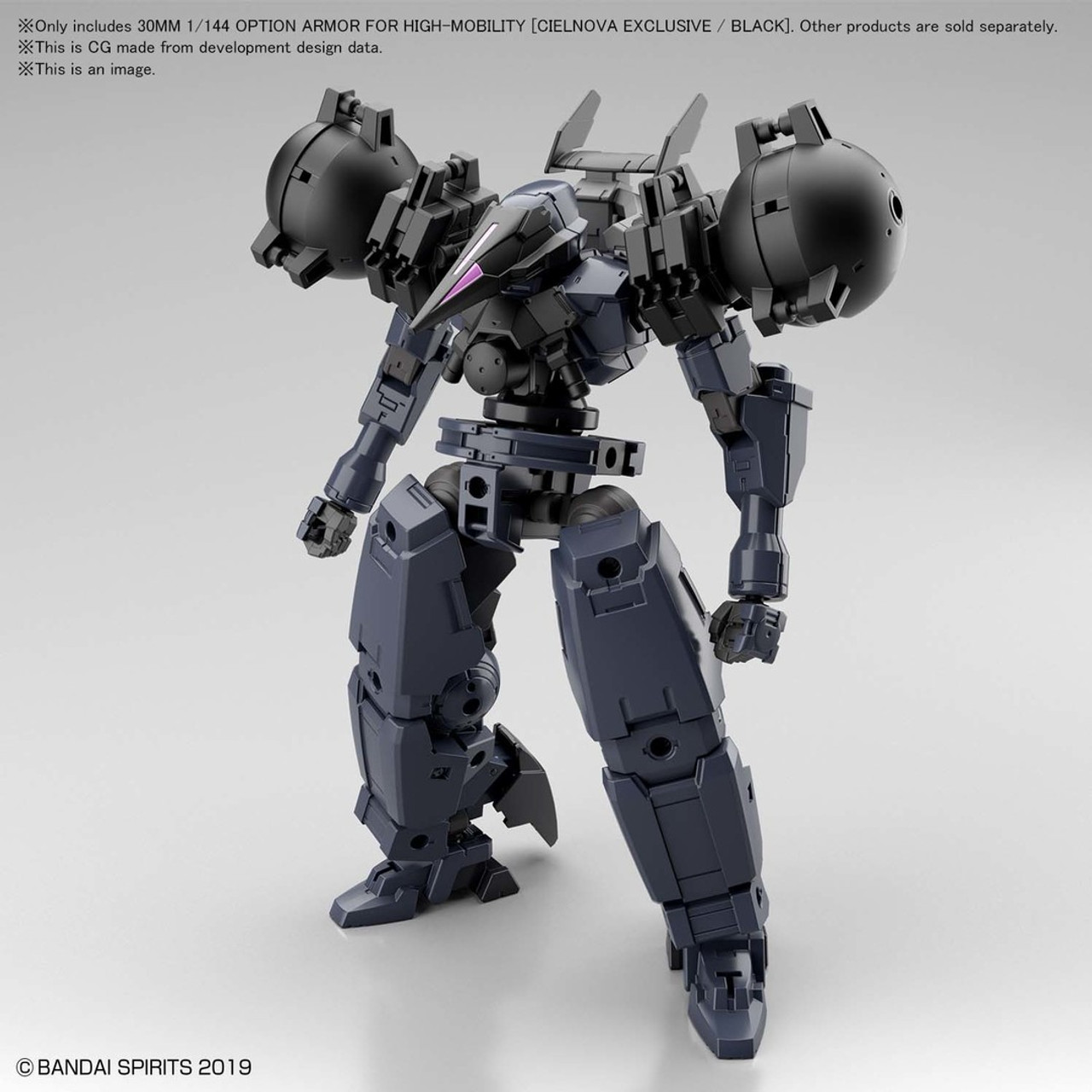 BAN2530641  #28 Cielnova Option Armor For High Mobility (Black) "30 Minute Missions", Bandai Spirits 30 MM