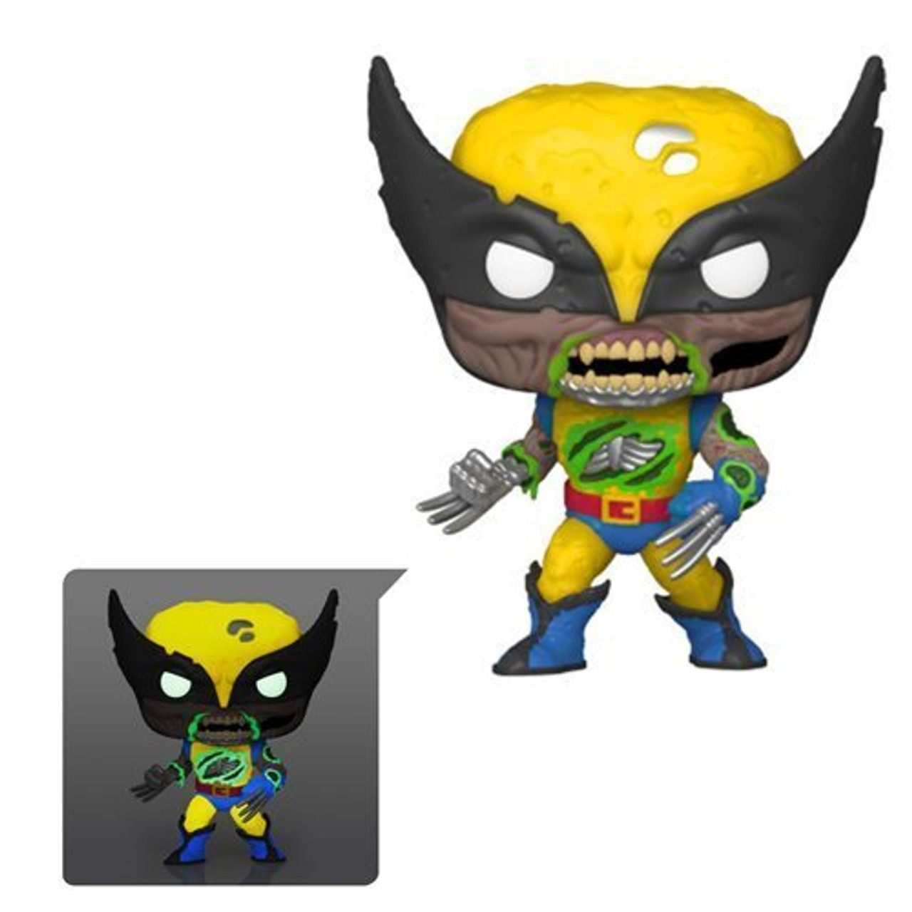 FU5MB36648EE Marvel Zombies Wolverine Glow-in-the-Dark Pop! Vinyl Figure - Entertainment Earth Exclusive