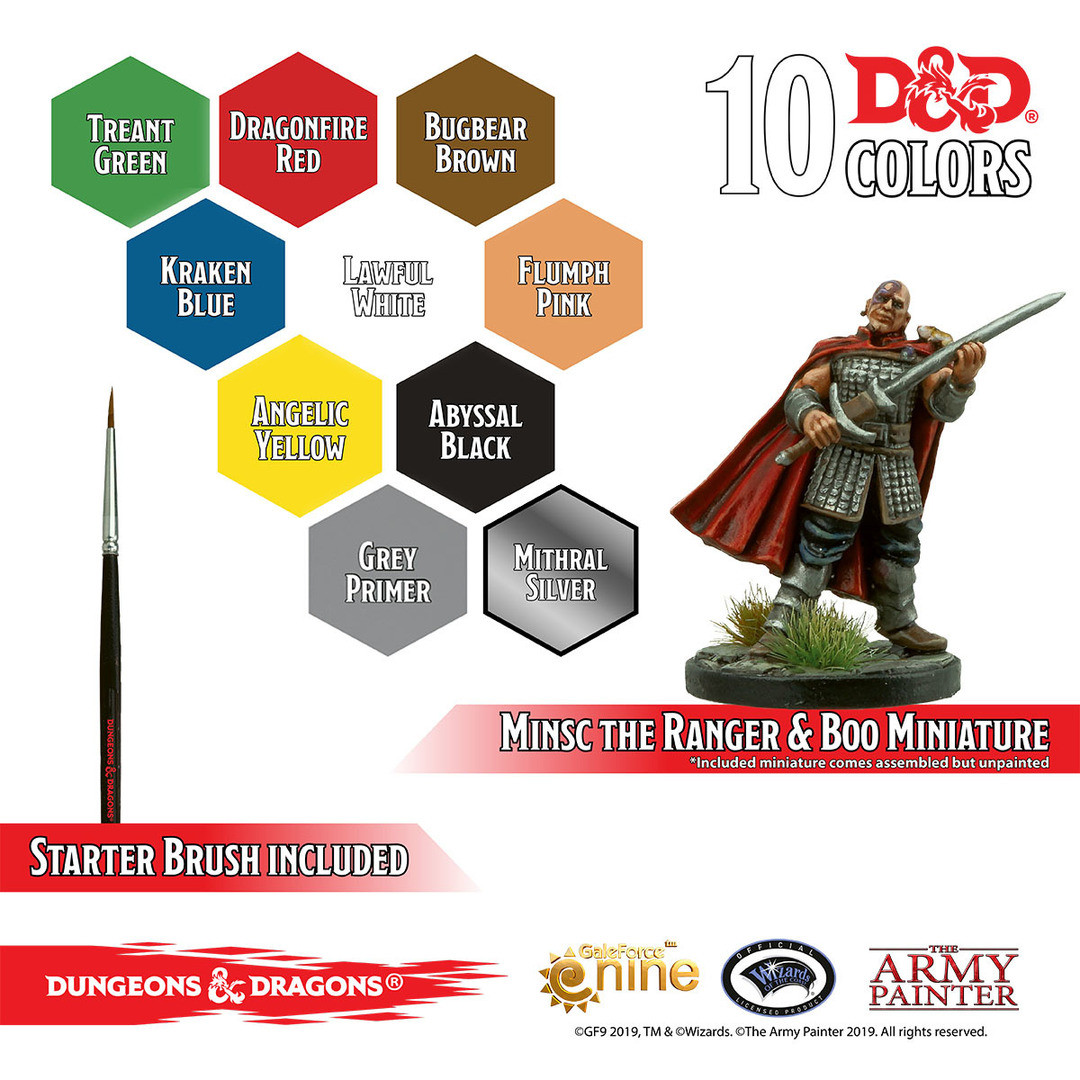 ARM75001  D&D Adventurers Paint Set