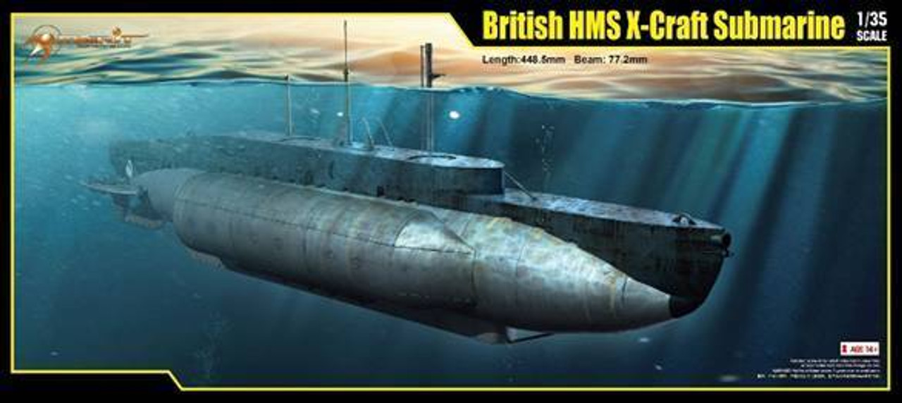 63504 British HMS X-Craft Submarine