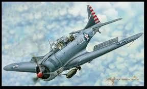 61801 SBD-3 SBD-4 Dauntless PLASTIC MODEL KIT 1/18