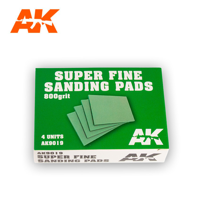 9019 Super Fine Sanding Pads 800 grit. 4 units