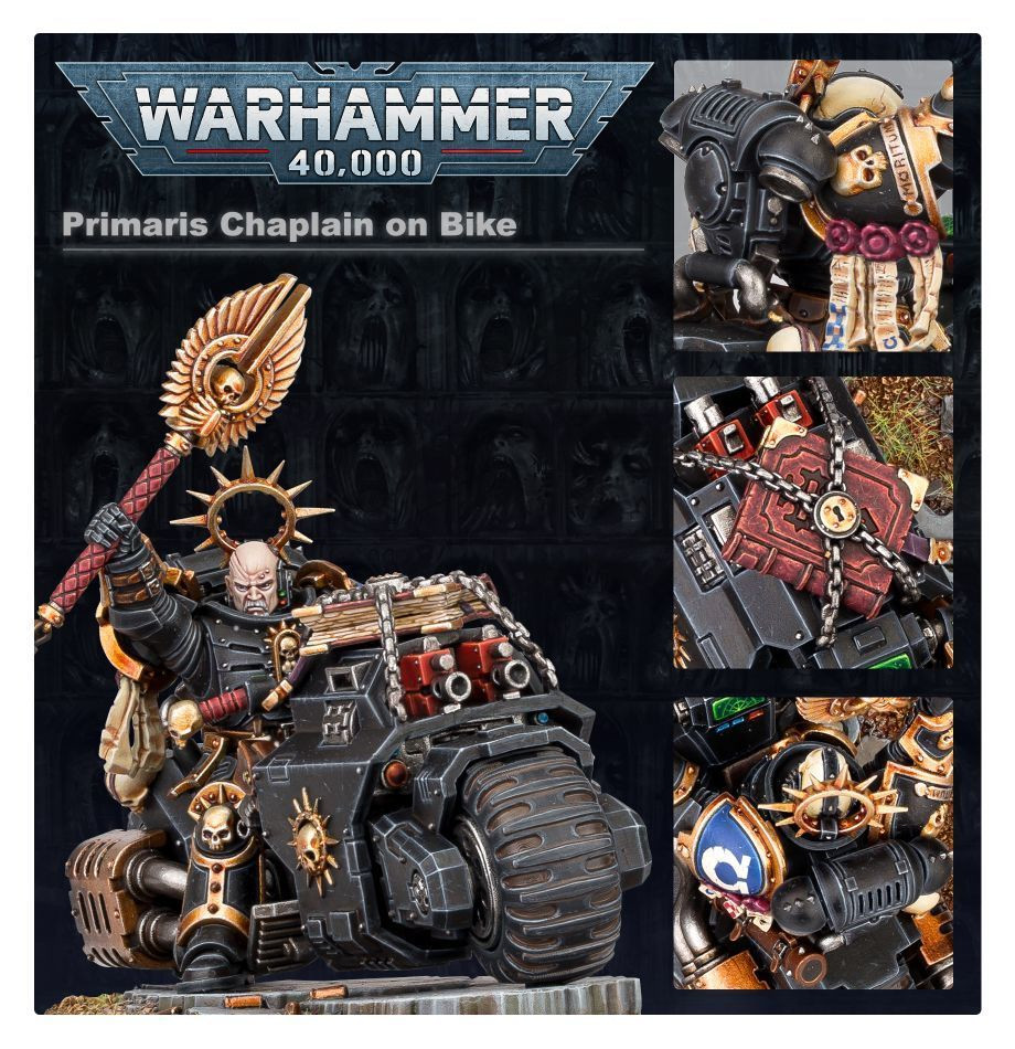 48-31 SPACE MARINES: PRIMARIS CHAPLAIN ON BIKE