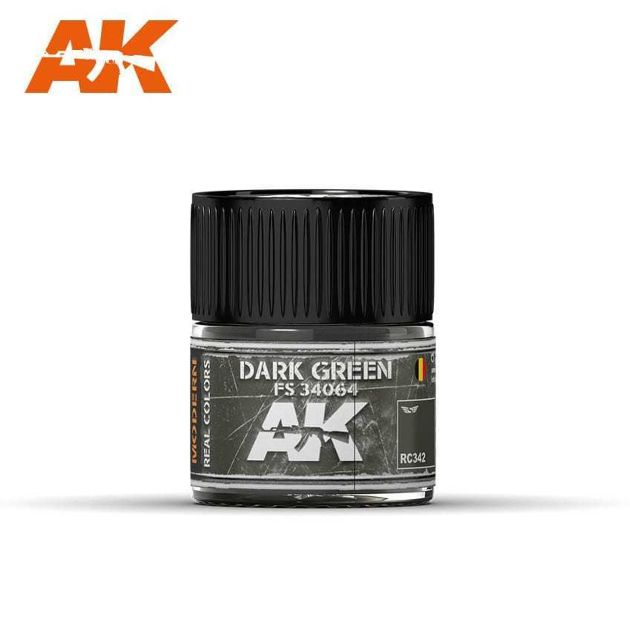 (D) AK Interactive RC342 Real Colors Dark Green FS 34064 model paint 10ml (D) AK Interactive RC342 Real Colors Dark Green FS 34064 model paint 10ml