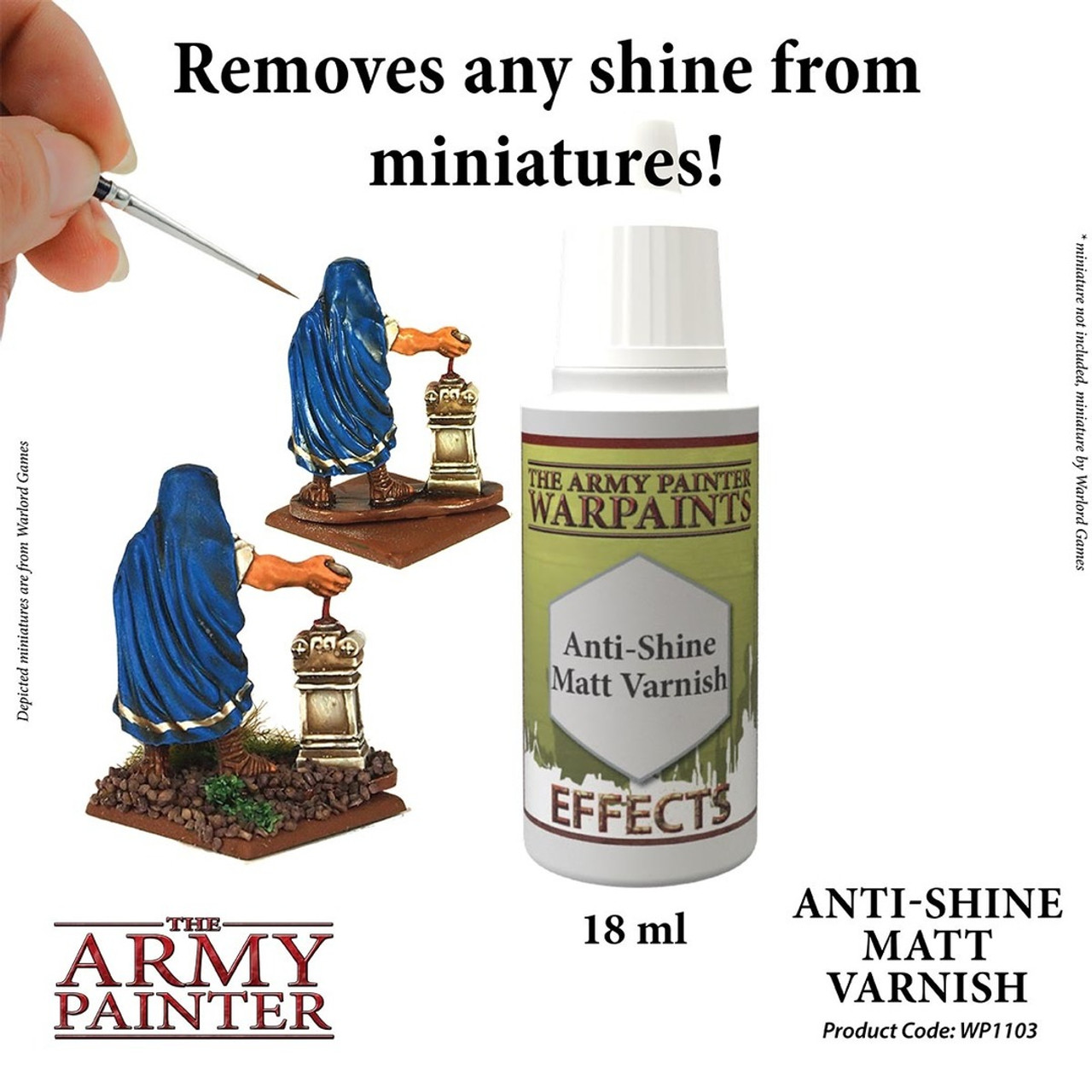 ARMWP1103  Anti-Shine -Acrylic Paint for Miniatures in 18 ml Dropper Bottle