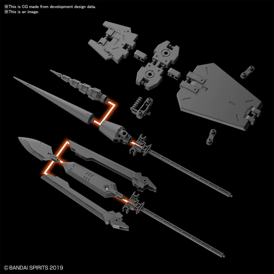 BAN2530642 Bandai Spirits 30 Minute Missions #09 1/144 Option Parts Set 3
