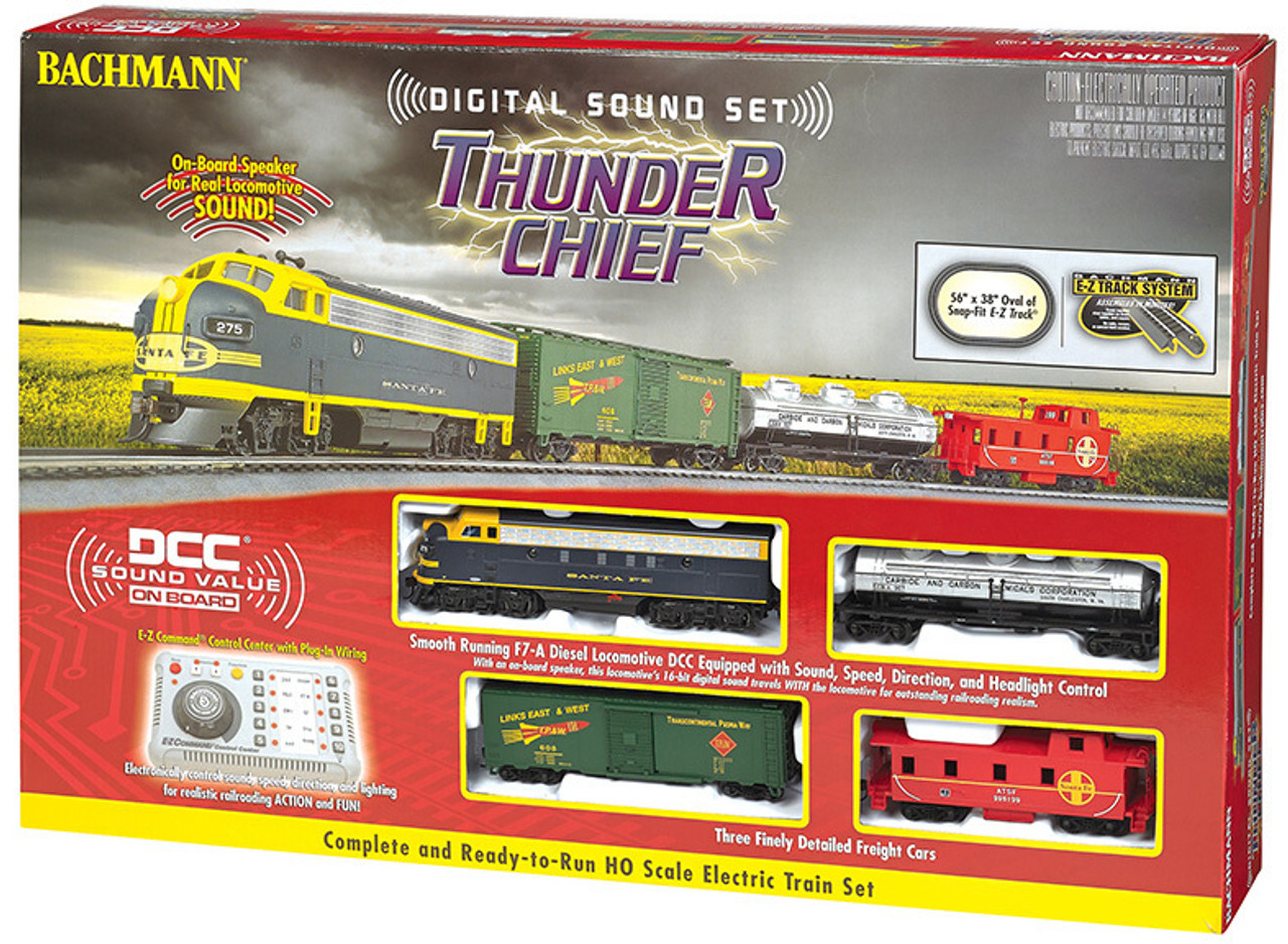 BAC00826 HO Thunder Chief Train Set w/EZ Command Sound