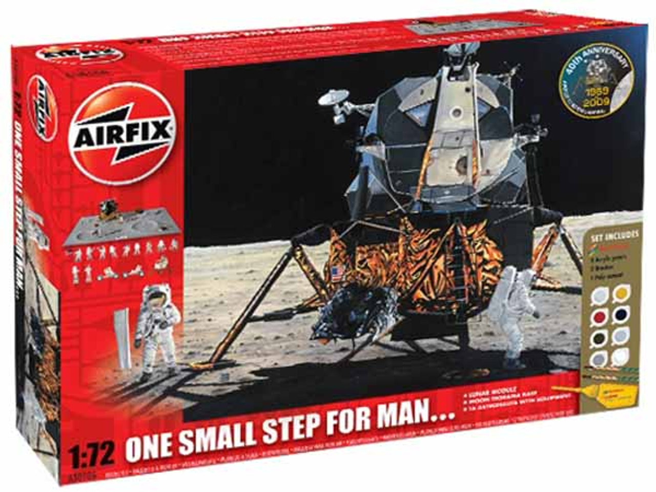 Airfix Model 50106  One Small Step for Man Gift Set 1/72 Lunar Module Diorama