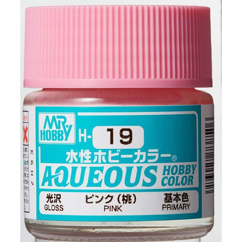 GNZH19  Gloss Pink 10ml Bottle   GSI Aqueous Color