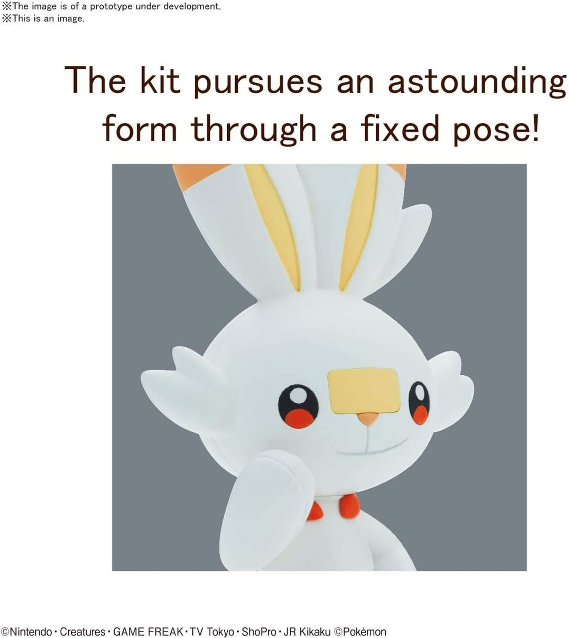 BAN2561633 Bandai 05 Scorbunny 'Pokemon', Bandai Spirits Hobby Pokemon Model Kit Quick!!