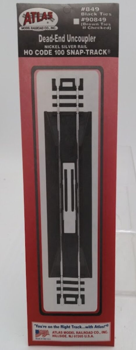 (D)  849 HO Dead-End Uncoupler Code 100 Nickel Silver