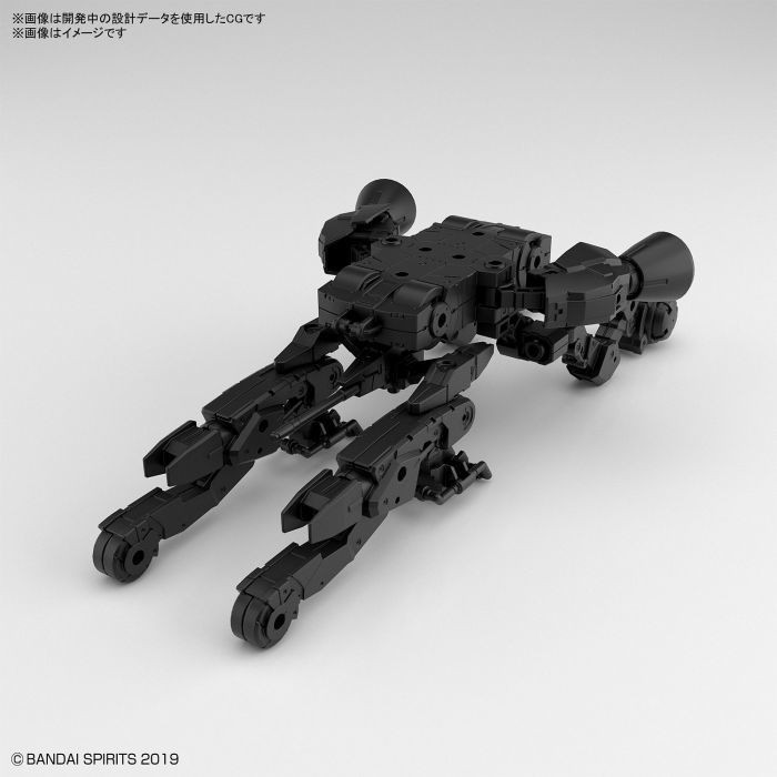 BAN2530638 30MM 1/144 Extended Armament Vehicle (SPACE CRAFT Ver.)[BLACK]