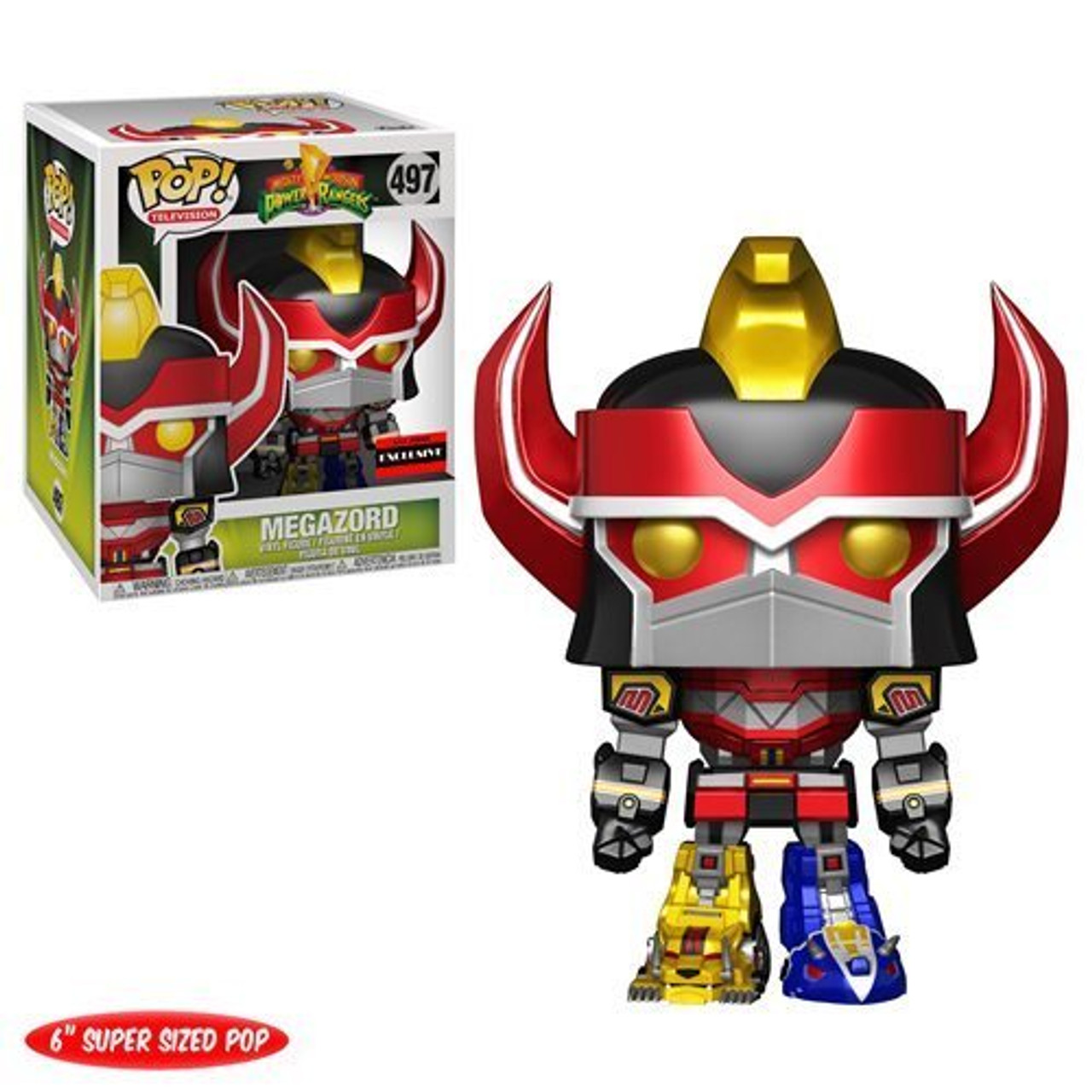 26564 Might Morphin Power Rangers Metallic Megazord 6-Inch Super Pop! Vinyl Figure - AAA Anime Exclusive 26564 Might Morphin Power Rangers Metallic Megazord 6-Inch Super Pop! Vinyl Figure - AAA Anime Exclusive