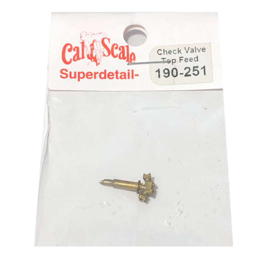 CAL251 HO Check Valves (Unpainted Brass Casting) -- Nathan Double Top Feed