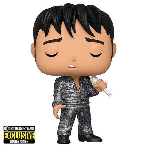 36650 Elvis Presley 1968 Comeback Special Diamond Glitter Pop! Vinyl Figure - Entertainment Earth Exclusive