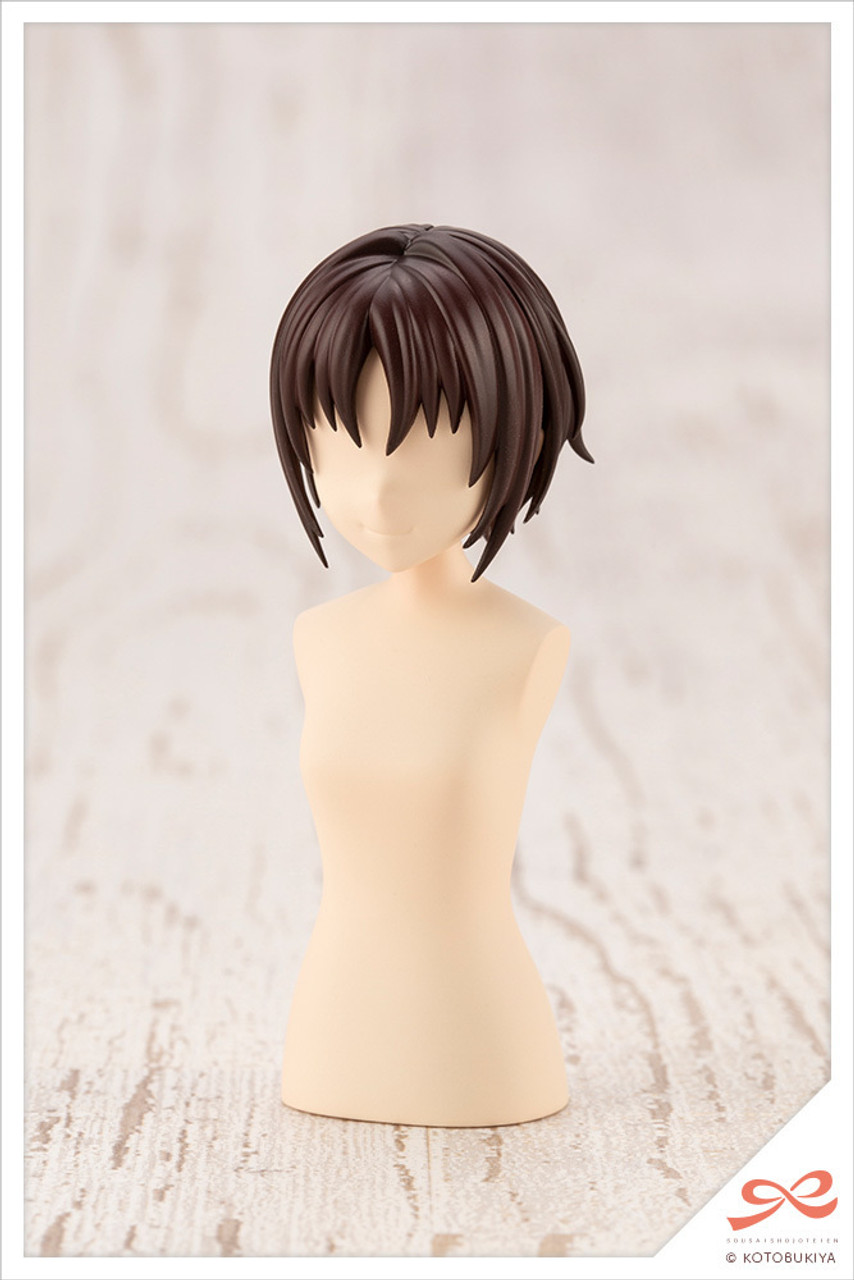 KBYJK012  SOUSAI SHOJO TEIEN AFTER SCHOOL SHORT WIG TYPE: A [WHITE & CHOCOLATE BROWN]