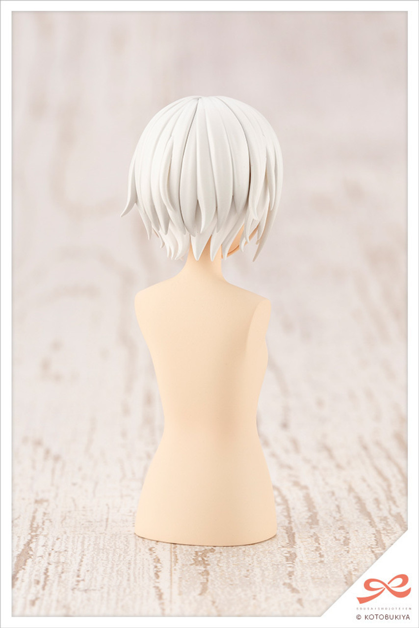 KBYJK012  SOUSAI SHOJO TEIEN AFTER SCHOOL SHORT WIG TYPE: A [WHITE & CHOCOLATE BROWN]