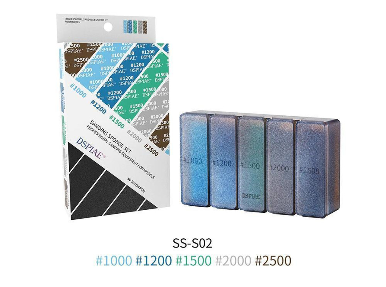 DSP-SS-S02 DSPIAE #1000-#2500 Sanding Sponge 30Pcs