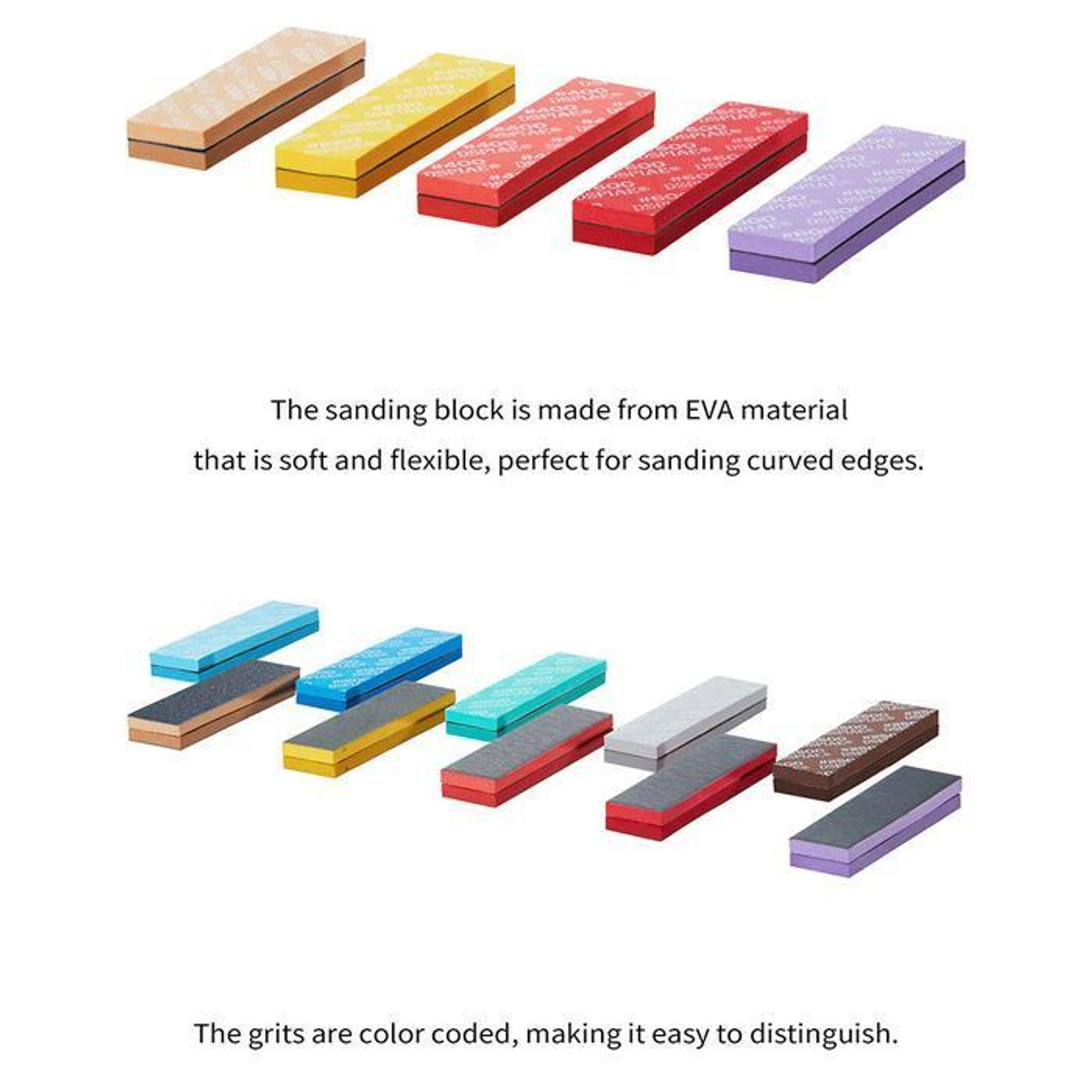 DSP-SS-S02 DSPIAE #1000-#2500 Sanding Sponge 30Pcs