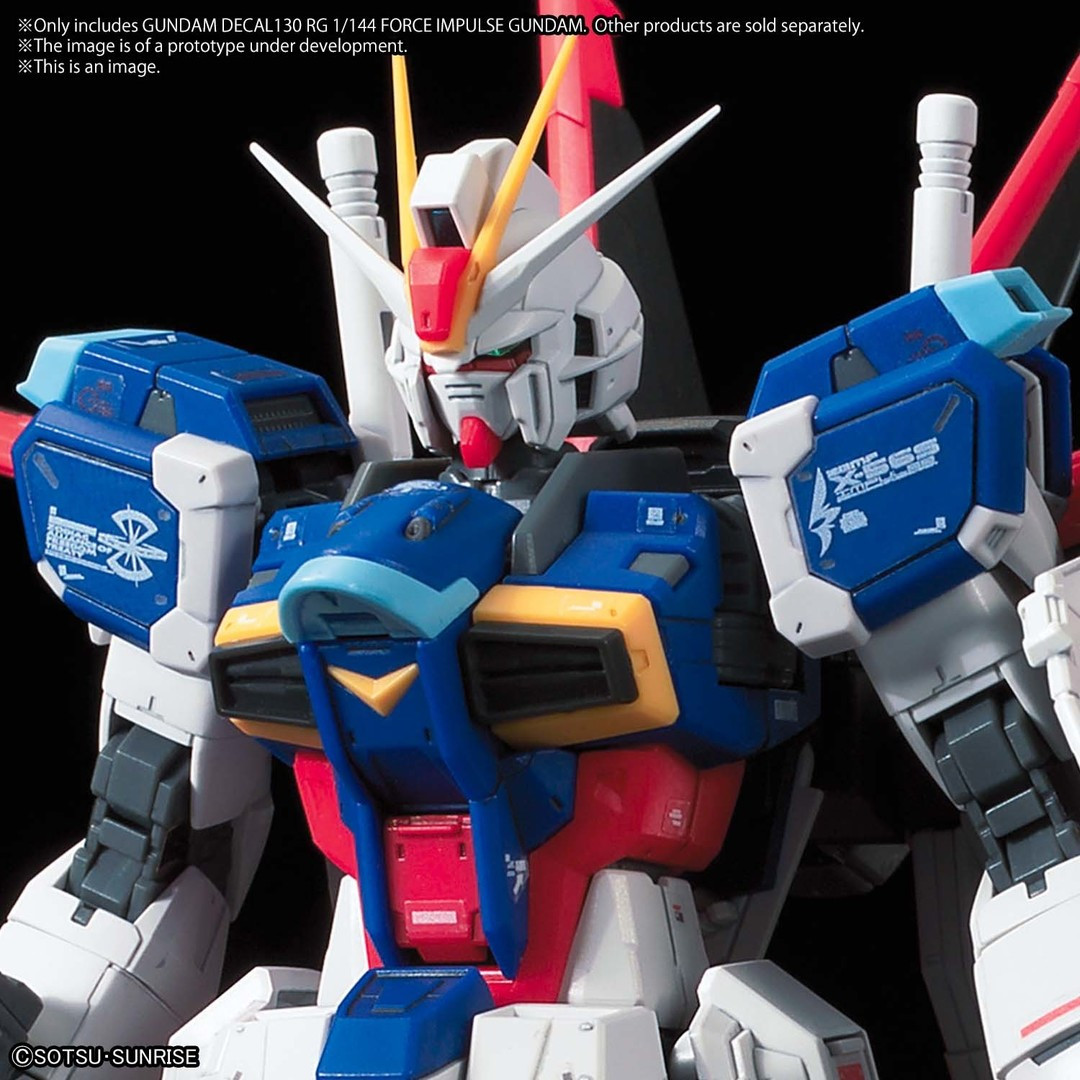 2597349 GUNDAM DECAL130 RG 1/144 FORCE IMPULSE GUNDAM