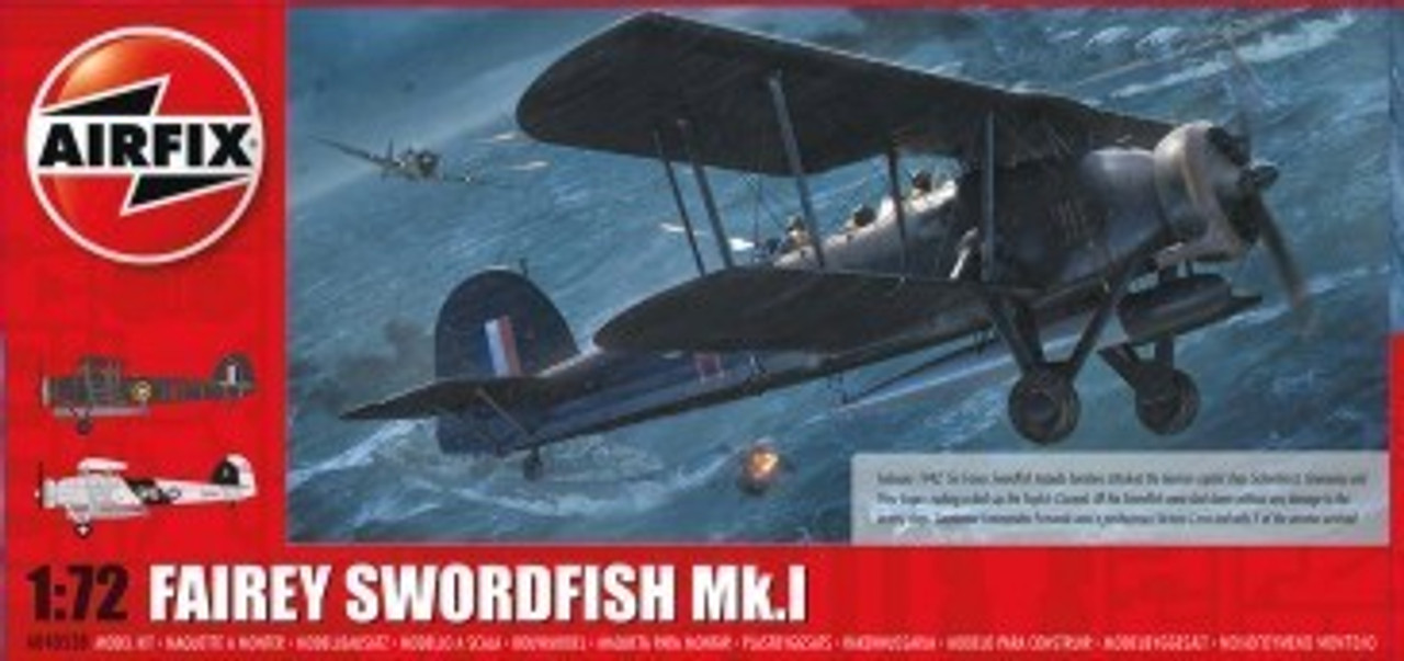 ARX04053B Fairey Swordfish Mk 1 Royal Navy Torpedo Bomber BiPlane 1/72