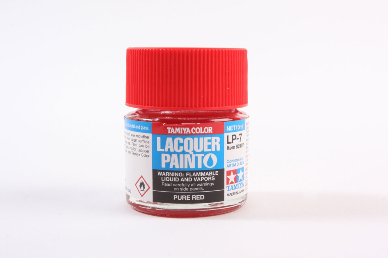 Tamiya 82107 Lacquer Paint LP-7 Pure Red model paint 10 ML bottle